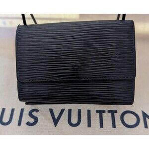 LOUIS VUITTON Epi Leather Key Holder CA1924 Black Vintage 1994